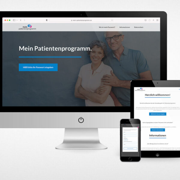 Mein Patientenprogramm – Website