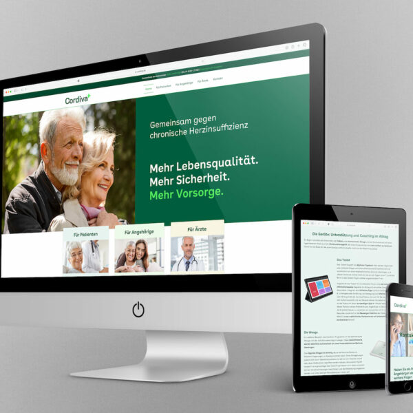 SHL Telemedizin – Cordiva+ Website